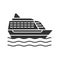 Cruise ship glyph icon