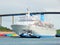 Cruise ship in the harbor of Willemstad, Curacao in the caribbean