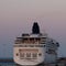 Cruise Ship In Harbour In Heraklion Greece