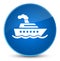 Cruise ship icon elegant blue round button