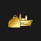 Cruise, ship, icon gold icon. Vector illustration of golden style