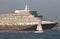 Cruise ship leaving port of Southampton UK