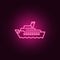 cruise ship liner neon icon. Elements of turizm set. Simple icon for websites, web design, mobile app, info graphics