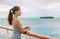 Cruise ship luxury Tahiti vacation island hopping French Polynesia Oceania world tour in yacht on tropical ocean travel