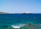Cruise ship at Mykonos port, Greece