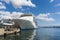 Cruise ship, parked in Naples port