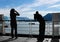 Cruise Ship Passengers watch glacier icebergs