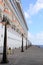 Cruise Ship and Pier Lamposts