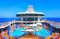 Cruise ship pool deck