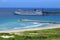 Cruise ship in Port Dauphin, Madagascar, Africa