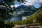 Cruise ship in the port of Geiranger in the famous fjord, Norway