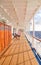 Cruise ship promenade deck