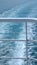 Cruise Ship Railings and Ocean Wake