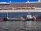 Cruise Ship Refueling, Circular Quay, Sydney harbour, Australia