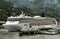 Cruise ship in Skagway, Alaska harbor