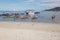 Cruise ship tourists debarking on Patong Beach