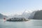 Cruise ship with tourists on Lake Lucerne near Brunnen