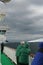 Cruise ship tourists looking at glaciers