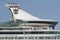 Cruise ship upper decks and bridge