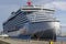 The cruise ship Valiant Lady operated by Virgin Voyages docked at the dock in A CoruÃ±a