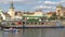 Cruise ship at the vltava river, Prague