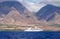 Cruise ship, west maui mountains