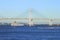 Cruise ship and Yokohama baybridge