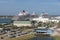 Cruise ships at the Port Canaveral, Florida USA