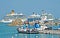 Cruise ships in a row in harbour