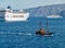 Cruise Ships, Santorini Caldera, Greece