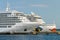 Cruise ships Silver Spirit and AIDAprima docked in Vanasadam Tallinn