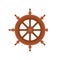 Cruise steering wheel icon flat isolated vector