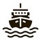 Cruise Vessel Icon Vector Glyph Illustration