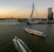 Cruiseship Aida at the cruise terminal of Rotterdam