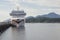 Cruiseship docked in Alaska