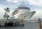 Cruiseship docked in a Florida harbor