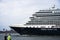 Cruiseship Eurodam coming in to visit Rotterdam.