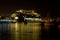 Cruiseship Reflecting at Night