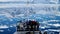 Cruising through the Neumayer channel full of Icebergs in Antarctica.