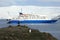 Cruising Ship in the Antarctica Landscape