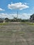 Crumbling Desolate Tennis Court in Paola Kansas