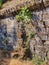 Crumbling Old Stone Block Wall, Greece