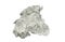 Crumpled aluminum foil isolated