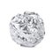 Crumpled ball of aluminum foil isolated