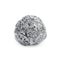 Crumpled ball of aluminum foil isolated