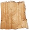 Crumpled cardboard