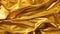 Crumpled Golden Texture. luxurious sheen and rich crumpled texture of golden fabric or metallic paper, rich glamour