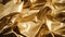 Crumpled Golden Texture. luxurious sheen and rich crumpled texture of golden fabric or metallic paper, rich glamour