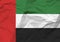 Crumpled paper United Arab Emirates flag