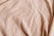Crumpled pink fleece blanket plush fabric texture